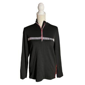 Newland Ski Wear 1/4 Zip Top black XL base layer Italy slim fit DHtech 240